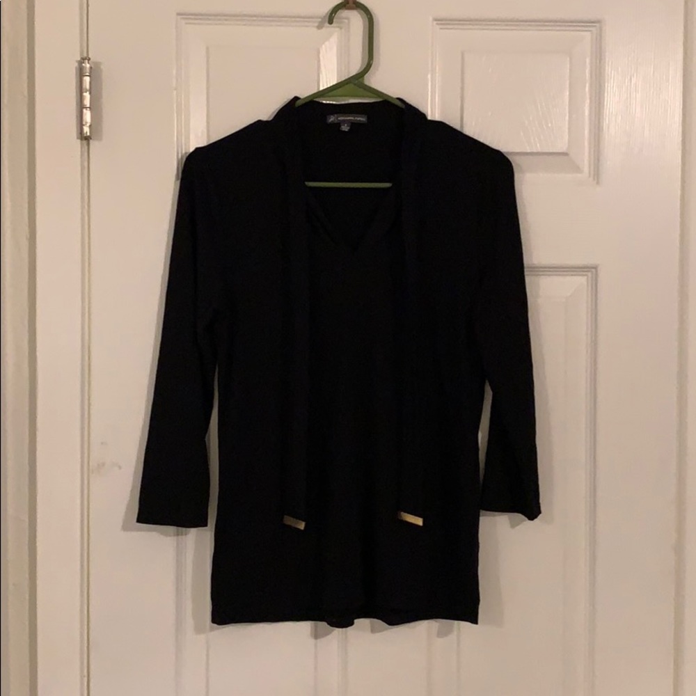 Adrianna Papell tie color 3/4 sleeve top